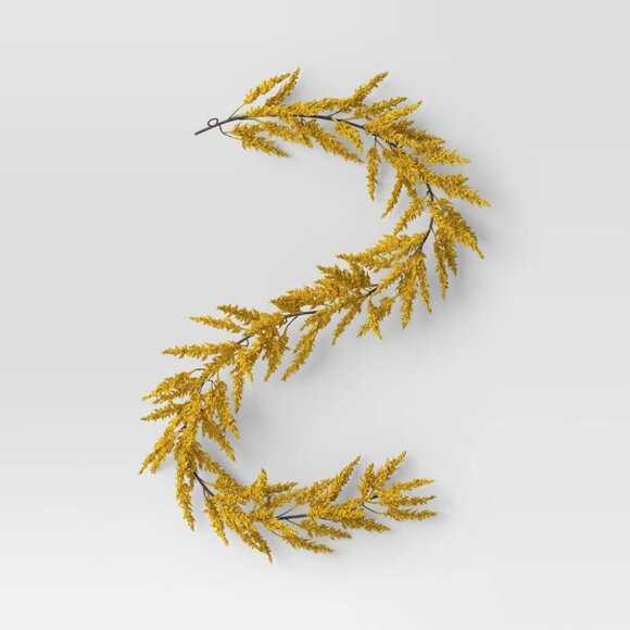 72" Goldenrod Artificial Fall Garland Yellow – Threshold Target 2024 - Picture 1 of 3
